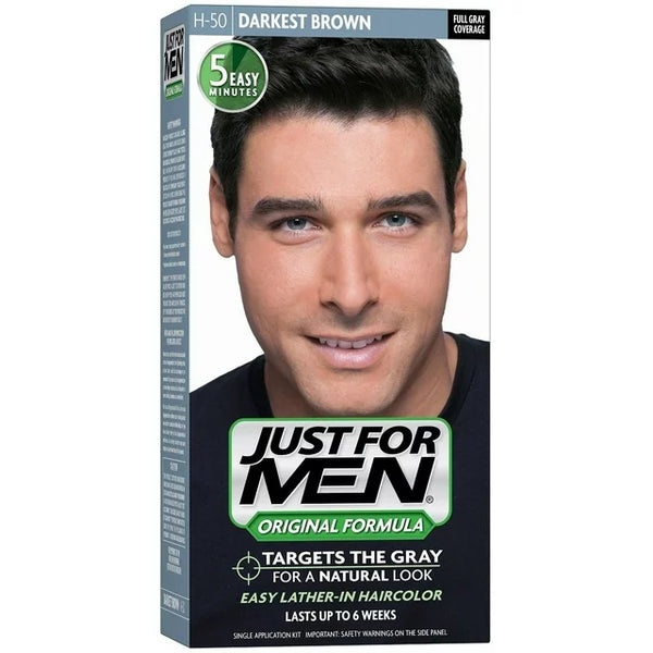 JUST FOR MEN Hair Color H-50 Darkest Brown 1 Each