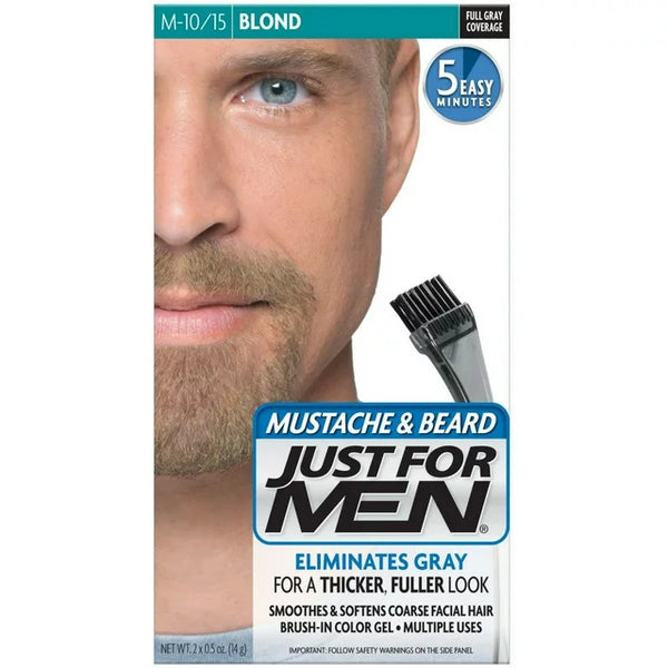 JUST FOR MEN Mustache & Beard Brush-In Color Gel