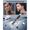 Beard Trimmer for Men, INBUTY Mens Beard Face Hair Trimmer Cordless Washable Facial Nose Mustache Trimmer Groomer, Electric Shaver 5 in 1 Body Grooming Kit for Men USB Rechargeable