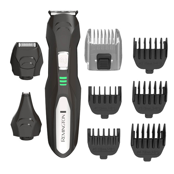 Remington Lithium All-In-One Men's Grooming Kit, Black/Silver, PG6027