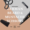 ONTAKI 5" Professional German Beard & Mustache Scissors Kit With 2 Comb & Carrying Pouch