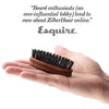 ZilberHaar Pocket Mustache and Beard Brush - Stiff Boar Bristles Small Brush