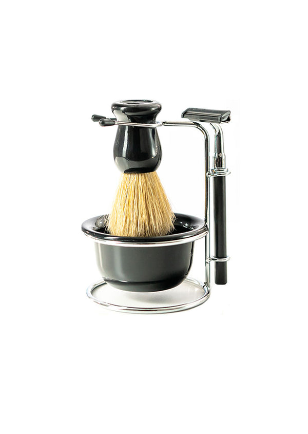 Shaving Brush, Bowl & Razor Kit