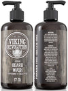 Viking Revolution Beard Wash -Peppermint and Eucalyptus Scent (17 oz)