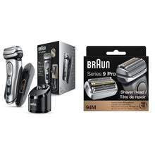 Braun Electric Razor for Men, Waterproof Foil Shaver, Series 9 Pro 9419s, Wet & Dry Shave, with ProLift Beard Trimmer for Grooming, Charging Stand Included, Gold