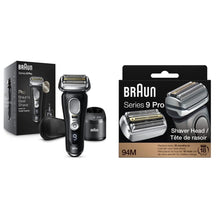 Braun Electric Razor, Waterproof Foil Shaver for Men, Series 9 Pro 9460cc, Wet & Dry Shave, With ProLift Beard Trimmer for Grooming, 5-in-1 Cleaning & Charging SmartCare Center Included, Atelier Black