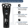 HIENA PRO Electric Rotary Shavers Cordless Rechargeable Beard Shaver,Waterproof Electric Razor with Led Display for Dry and Wet