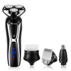 SURKER Electric Shaver Razor Cordless Beard Trimmer 3 in 1 Grooming Kit Plus 1 Facial Cleansing Brush Waterproof USB Rechargeable Dry Wet