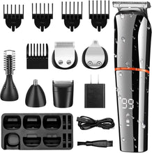 SURKER Beard Trimmer for Men Hair Clippers Body Mustache Nose Hair Groomer Cordless Precision Trimmer 6 in 1 Grooming Kit Waterproof USB Rechargeable