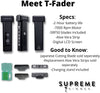 SUPREME TRIMMER Professional Trimmer Clippers Mustache Travel Beard Bundle Cordless Razor - ST5220 T-Shaper Li in Red + STF501 T-Fader Li