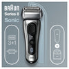 Braun Series 8 8457CC Electric Shaver for Men with Beard Trimmer, Cleaning & Charging Center, Sliver