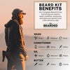 Live Bearded Complete Beard Grooming Kit - Beard Conditioner, Beard Wash, Beard Oil and Beard Butter