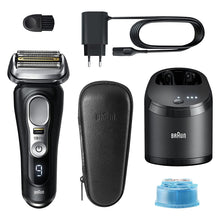 Braun Electric Razor, Waterproof Foil Shaver for Men, Series 9 Pro 9460cc, Wet & Dry Shave, With ProLift Beard Trimmer for Grooming, 5-in-1 Cleaning & Charging SmartCare Center Included, Atelier Black