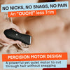 Meridian - No Nick No Pain, Body Hair Trimmer, Rechargable, Waterproof - Onyx