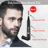 4-Tip Beard Pencil Filler(2 pack) - Updated Beard Filling Pen Kit with Brush,Waterproof Beard Pen,Black (2 Pens)