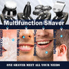 Kurener Electric Shaver Razor Rechargeable 100% Waterproof Rotary with Nose Trimmer Sideburns Trimmer Face Cleaning Brush