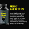 Beard Grow XL, Vegan Beard Grower Facial Hair Supplement, #1 Men’s Hair Growth Vitamins