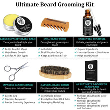 Beard Growth Kit - Derma Roller for Beard Growth, Beard Kit with Beard Roller, Beard Growth Oil, Beard Balm, Beard Comb, Patchy Beard Growth - Christmas Gifts for Men Dad Husband Boyfriend Brother