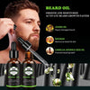 Beard Growth Kit - Derma Roller for Beard Growth, Beard Kit with Beard Roller, 2 Packs Beard Growth Oil