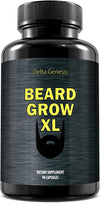 Beard Grow XL, Vegan Beard Grower Facial Hair Supplement, #1 Men’s Hair Growth Vitamins