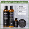 Live Bearded Complete Beard Grooming Kit - Beard Conditioner, Beard Wash, Beard Oil and Beard Butter