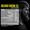 Beard Grow XL, Vegan Beard Grower Facial Hair Supplement, #1 Men’s Hair Growth Vitamins