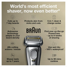 Braun Electric Razor for Men, Waterproof Foil Shaver, Series 9 Pro 9419s, Wet & Dry Shave, with ProLift Beard Trimmer for Grooming, Charging Stand Included, Gold