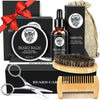 Beard Growth Kit - Derma Roller for Beard Growth, Beard Kit with Beard Roller, Beard Growth Oil, Beard Balm, Beard Comb, Patchy Beard Growth - Christmas Gifts for Men Dad Husband Boyfriend Brother