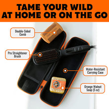 Tame The Wild Pro Beard Straightener Kit - Heated Beard Brush for Men