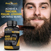 Beard Growth Support Supplement- Grow Fuller, Longer, Thicker, & Healthier Facial Beard & Mustache Hair with Biotin