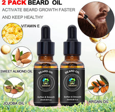 Men's Plus Beard Straightener w/ Beard Balm & Beard Growth Oil