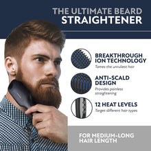 Arkam Beard Straightener for Men -Premium Heated Beard Brush Kit