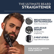 Arkam Beard Straightener for Men -Premium Heated Beard Brush Kit