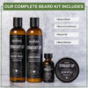 Live Bearded Complete Beard Grooming Kit - Beard Conditioner, Beard Wash, Beard Oil and Beard Butter