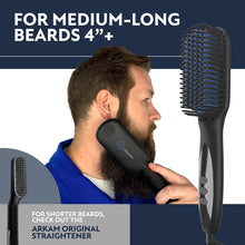 Arkam Beard Straightener for Men -Premium Heated Beard Brush Kit