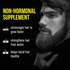 Beard Grow XL, Vegan Beard Grower Facial Hair Supplement, #1 Men’s Hair Growth Vitamins