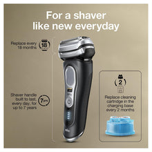 Braun Electric Razor, Waterproof Foil Shaver for Men, Series 9 Pro 9460cc, Wet & Dry Shave, With ProLift Beard Trimmer for Grooming, 5-in-1 Cleaning & Charging SmartCare Center Included, Atelier Black