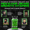 BBS Beard Growth & Hair Growth Vitamins- Maximum Strength 620000mcg Biotin - Collagen - MSM - Keratin - Bamboo Extract (Made by Best Beard Stuff USA)