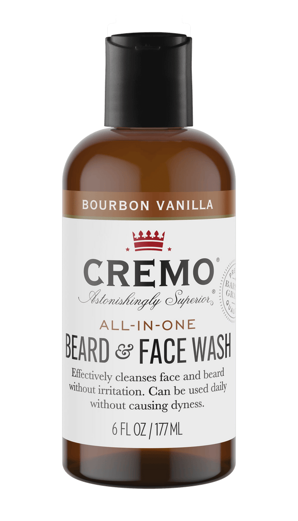 Cremo 2 in1 Beard & Face Wash Bourbon Vanilla 6oz