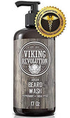 Viking Revolution Beard Wash -Peppermint and Eucalyptus Scent (17 oz)