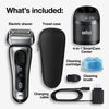 Braun Electric Razor for Men, Series 8 8457cc Electric Foil Shaver with Precision Beard Trimmer, Cleaning & Charging SmartCare Center, Galvano Silver