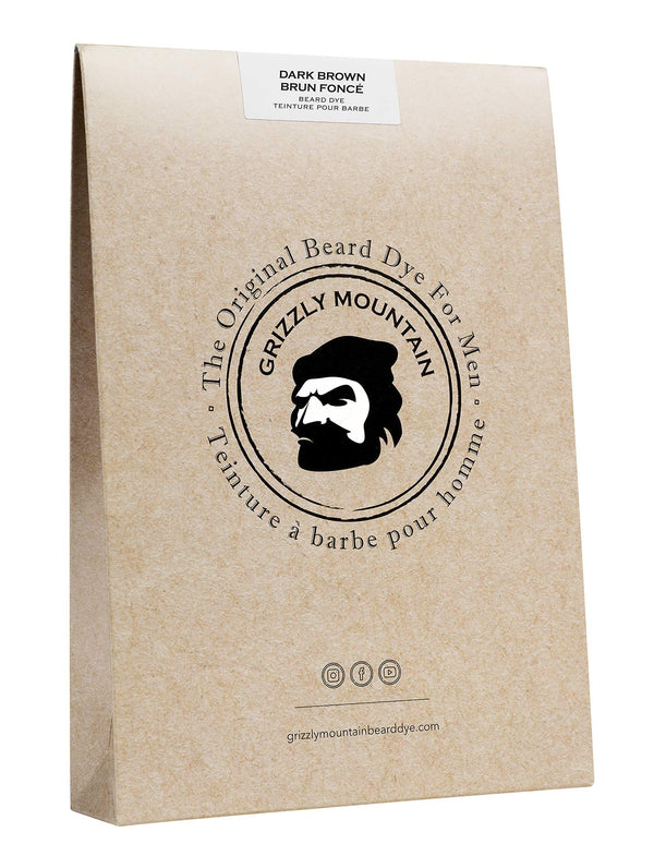 Grizzly Mountain Beard Dye - Organic & Natural Dark Brown Beard Dye