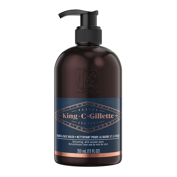 King C. Gillette Men's Beard and Face Wash, 11.8 oz