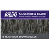 Just For Men Touch of Gray Mustache, Beard, Easy Brush-in Facial Hair Color Gel, B 45/55, Dark Brown and Black