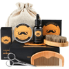 ChangM Beard Kit for Men Grooming, 100% Pure & Organic Beard Growth Kit Fashion Black  Fashion Gift Box