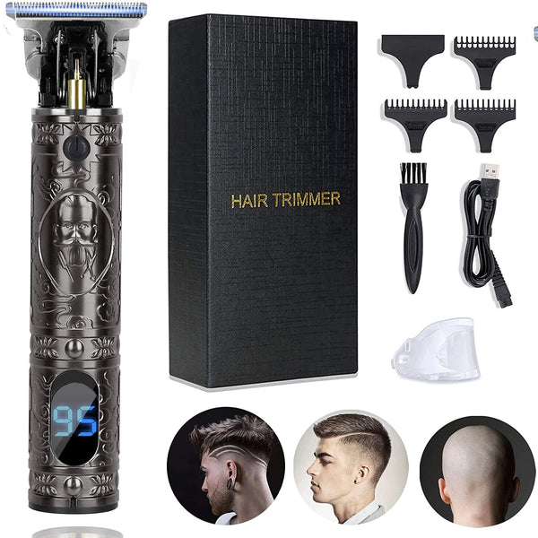 Professional Hair Trimmer, T Blade Trimmer for Men, Electric Cordless Hair Clippers for Men Beard Shaver, Zero Gapped Haircut Clipper Detail