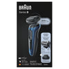 Braun Series 6 6020s Electric Shaver with Precision Trimmer for Men, Wet & Dry, Rechargeable, Cordless Foil Shaver, Blue