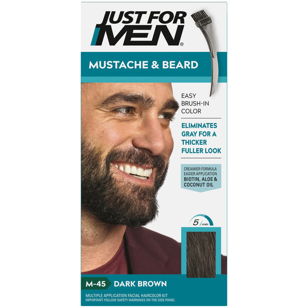 Just For Men Mustache & Beard Hair Color for Reducing Gray, M-25 Light Brown