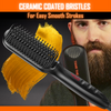 Tame the Wild Pro Beard Straightener for Men - Anti-Scald Beard Straightening Comb - Heated Hair Straightener for Men