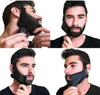 JMH Men Beard Shaping & Styling Tool 2 PACK, Inbuilt Comb for Perfect line up & Edging, Use with a Beard Trimmer or Razor, Black